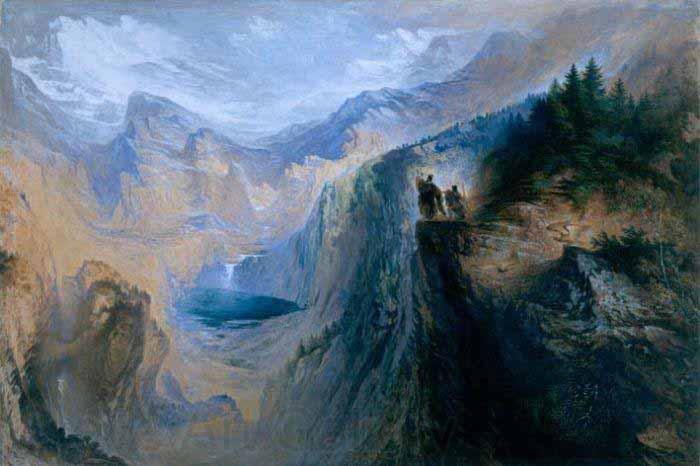 John Martin Manfred on the Jungfrau Spain oil painting art
